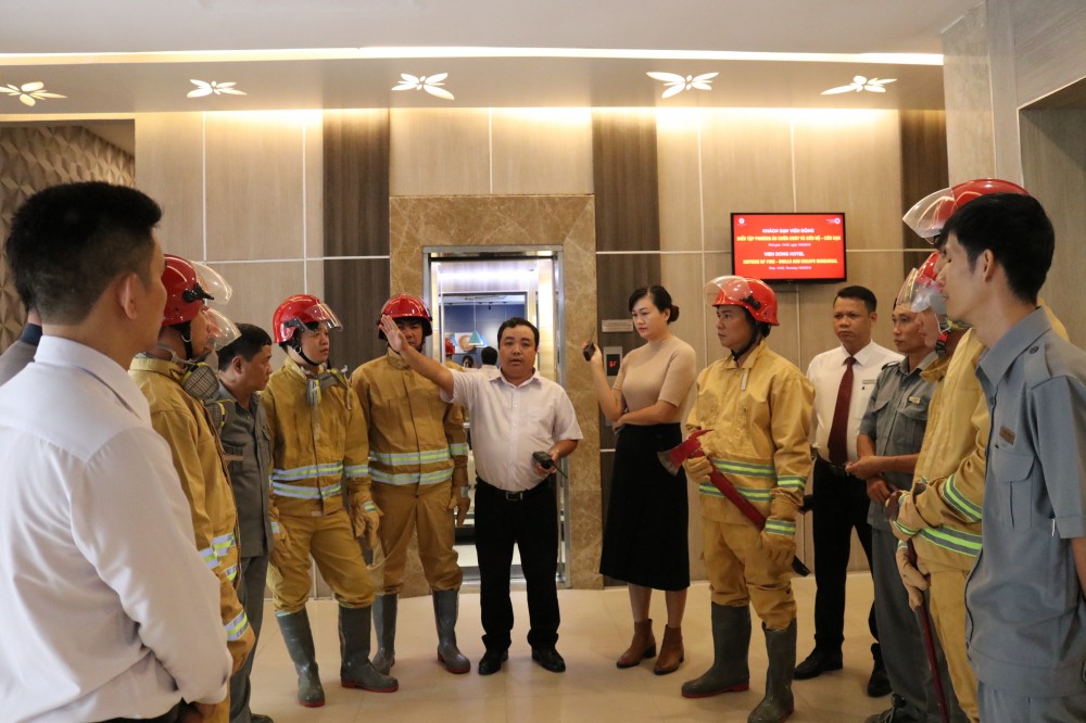 Khách sạn Viễn Đông diễn tập phòng cháy chữa cháy 2019